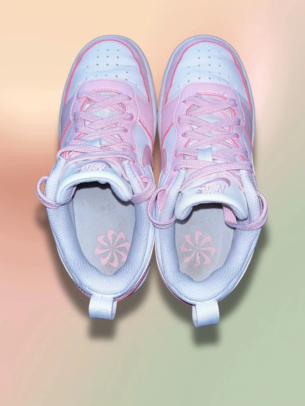 Nike Court Borough Low Recraft GS White Pink DV5456-105 Youth 3.5Y Shoes